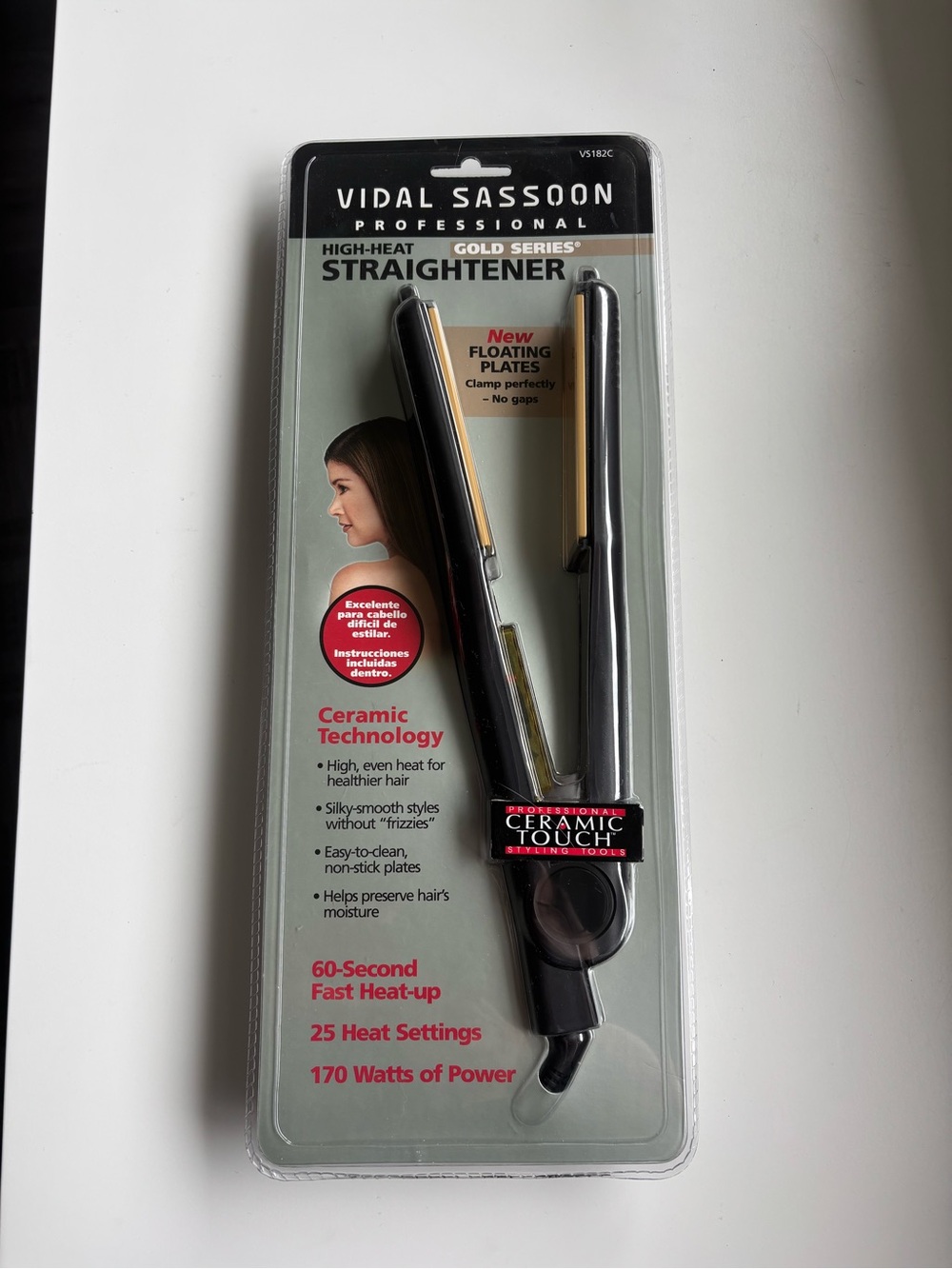 Vidal Sassoon Professional Gold Series Ceramic Touch hair straightener